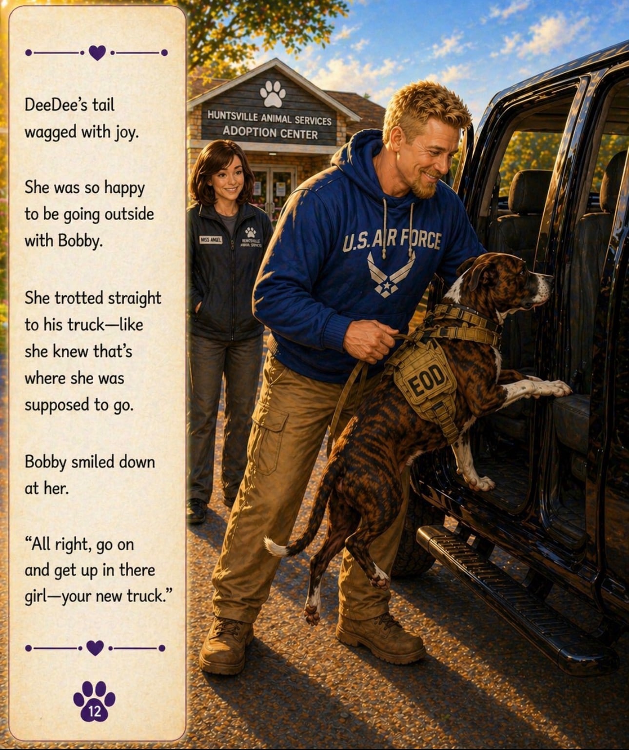 DeeDee's tail wagged with joy